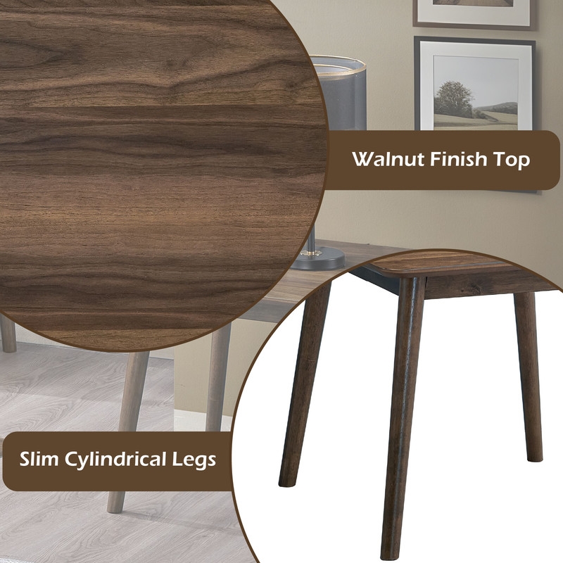 Bowery Hill Lamonte Square End Table in Walnut Finish