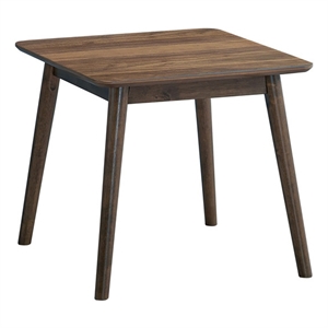 Bowery Hill Lamonte Square End Table in Walnut Finish