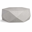 Bowery Hill Hexagonal Engineered Wood Coffee Table in Antique White