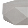 Bowery Hill Hexagonal Engineered Wood Coffee Table in Antique White