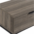 Bowery Hill Engineered Wood Writing Desk in Rustic Oak and Black