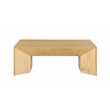 Bowery Hill Rectangular Coffee Table in Pine Natural Oak