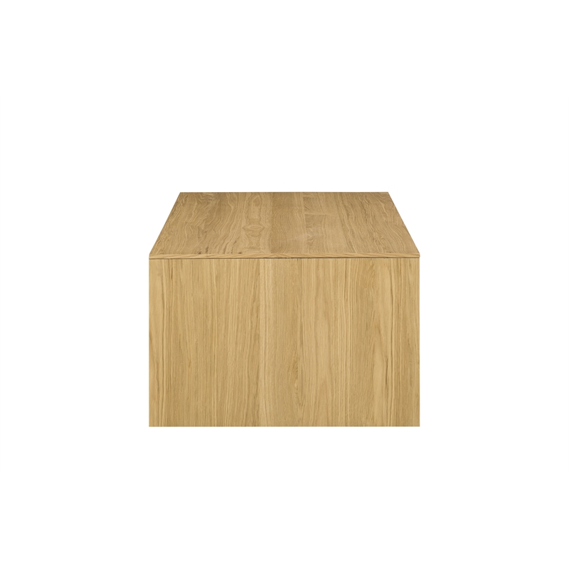 Bowery Hill Rectangular Coffee Table in Pine Natural Oak
