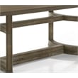 Bowery Hill Rectangular Wood Dining Table in Weathered Oak Finish