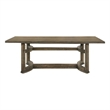 Bowery Hill Rectangular Wood Dining Table in Weathered Oak Finish