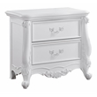 Bowery Hill 2-Drawer Wood Nightstand in Pure White with Storage Features