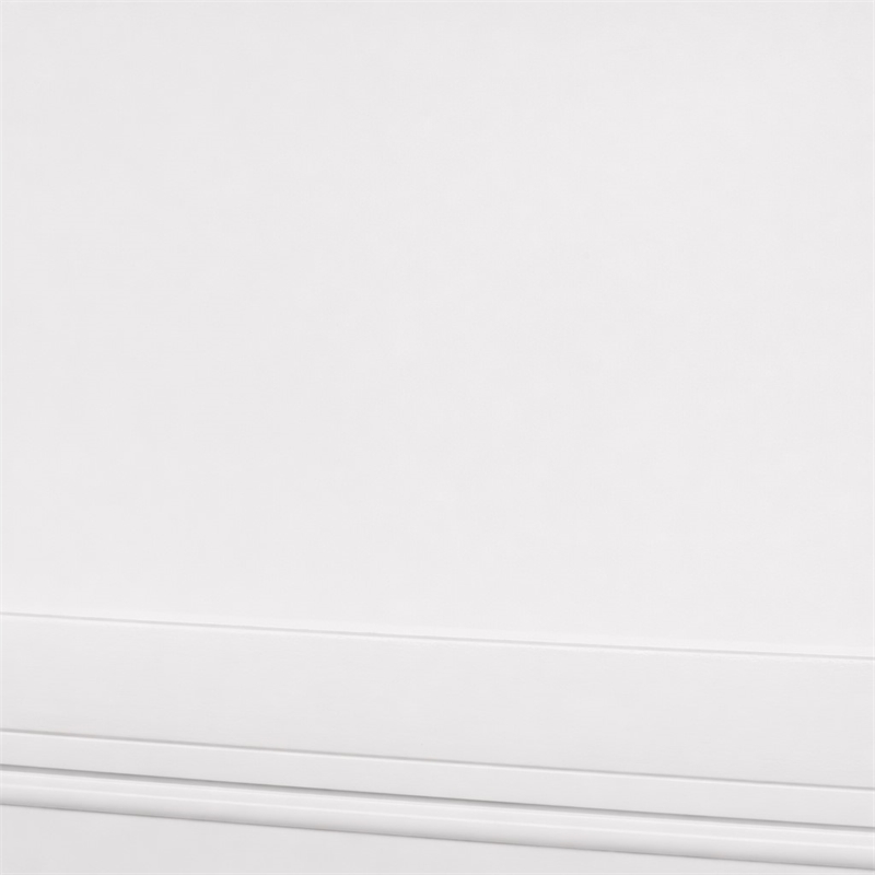 Bowery Hill Queen Wooden Sleigh Bed in White