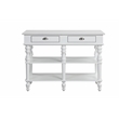 Bowery Hill Rorratt Kitchen Island with Marble Top in White Finish