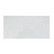 Bowery Hill Rorratt Kitchen Island with Marble Top in White Finish