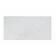 Bowery Hill Rorratt Kitchen Island with Marble Top in White Finish