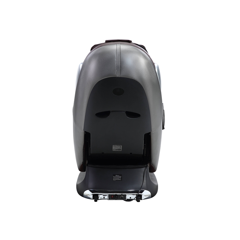 Bowery Hill Massage Chair in Chocolate Faux Leather with Zero Gravity Recline