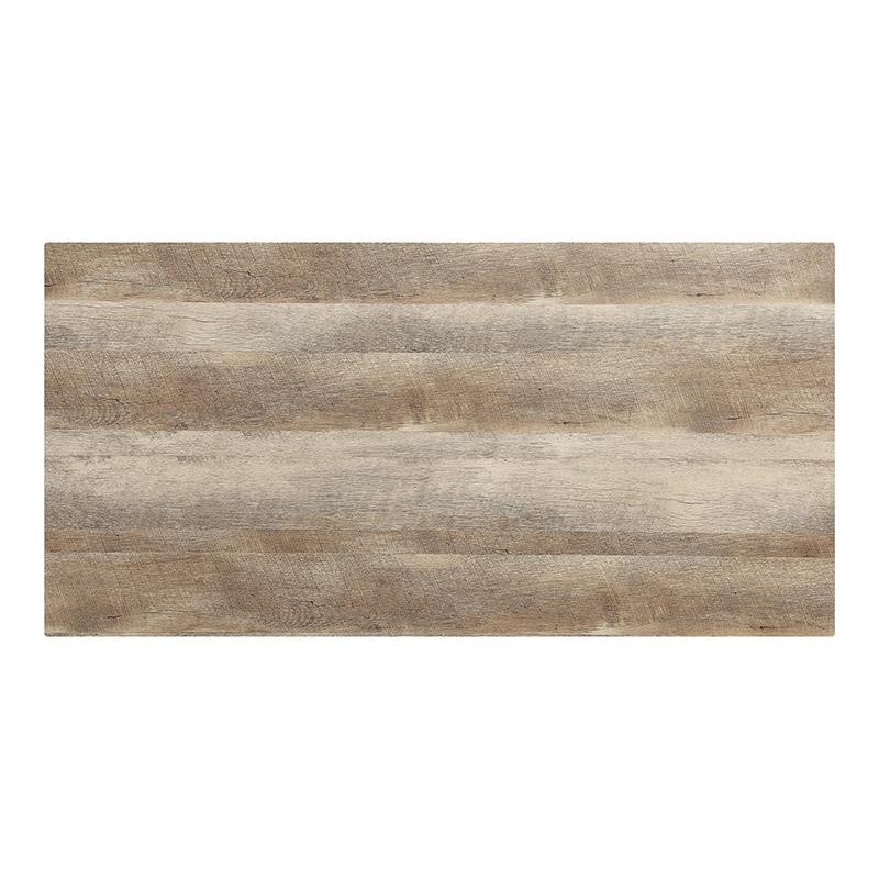 Bowery Hill Brantley 2-Drawer Wooden Coffee Table in Oak and Sandy Black