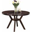 Bowery Hill Round Dining Table in Deep Espresso Finish