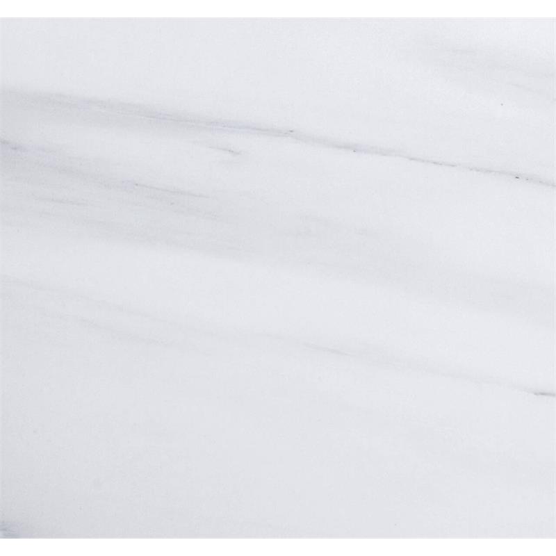 Bowery Hill Square Dining Table with Marble Top in White and Gray Oak