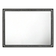 Bowery Hill Rectangular Wood Frame Dresser Mirror in Weathered Black