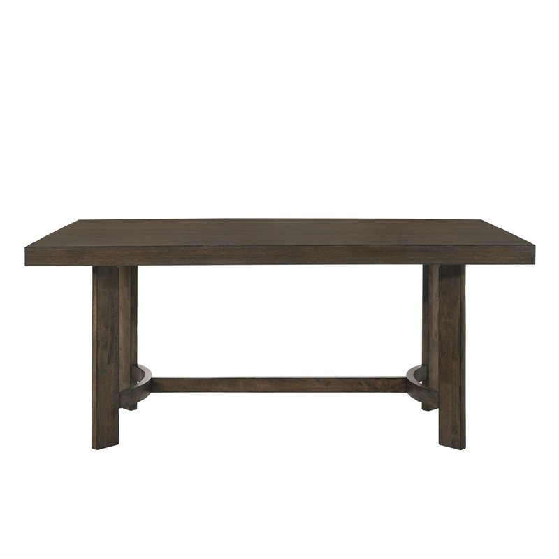 Bowery Hill Farren Rectangular Wooden Dining Table in Espresso