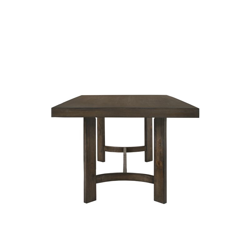 Bowery Hill Farren Rectangular Wooden Dining Table in Espresso