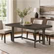 Bowery Hill Farren Rectangular Wooden Dining Table in Espresso