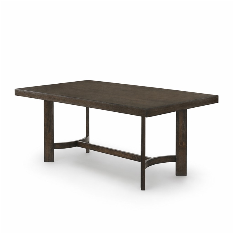 Bowery Hill Farren Rectangular Wooden Dining Table in Espresso