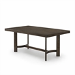 Bowery Hill Farren Rectangular Wooden Dining Table in Espresso