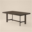 Bowery Hill Farren Rectangular Wooden Dining Table in Espresso