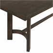 Bowery Hill Farren Rectangular Wooden Dining Table in Espresso