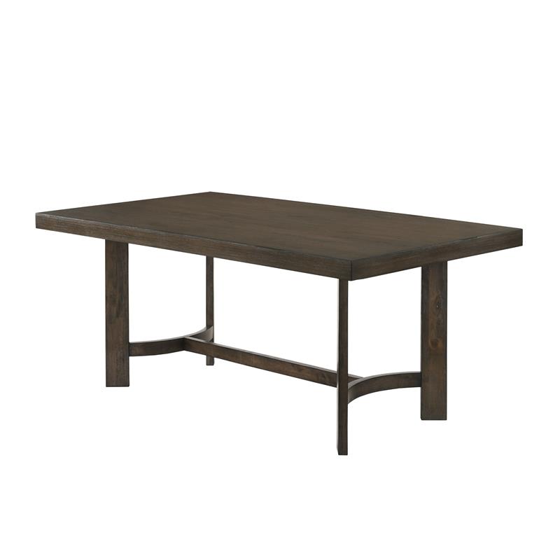 Bowery Hill Farren Rectangular Wooden Dining Table in Espresso