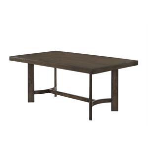 Bowery Hill Farren Rectangular Wooden Dining Table in Espresso