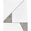 Bowery Hill Wall Accent Mirrors Set with Metal Frame and Wooden Inlay
