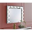 Bowery Hill Horizontal Rectangular Glass Wall Mirror in Mirrored Finish
