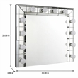Bowery Hill Horizontal Rectangular Glass Wall Mirror in Mirrored Finish