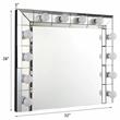Bowery Hill Horizontal Rectangular Glass Wall Mirror in Mirrored Finish