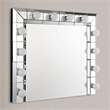Bowery Hill Horizontal Rectangular Glass Wall Mirror in Mirrored Finish