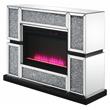 Bowery Hill LED Electric Fireplace in Mirrored Acrylic Finish