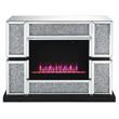 Bowery Hill LED Electric Fireplace in Mirrored Acrylic Finish