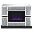 Bowery Hill LED Electric Fireplace in Mirrored Acrylic Finish