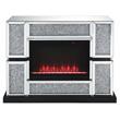 Bowery Hill LED Electric Fireplace in Mirrored Acrylic Finish
