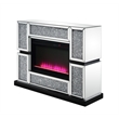 Bowery Hill LED Electric Fireplace in Mirrored Acrylic Finish