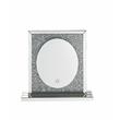 Bowery Hill Rectangular Glass Mirror with LED Lighting and Faux Diamonds