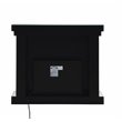 Bowery Hill Fireplace with Mirrored Frame and Faux Diamonds Inlay