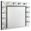 Bowery Hill Rectangle Glass Wall Decor with Mirrored Diamond Trim