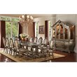 Bowery Hill Rectangular Wooden Extendable Dining Table in Vintage Oak