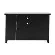 Bowery Hill Wood Frame Wine Cabinet with LED and Faux Diamond Inlay