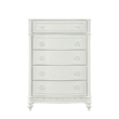Bowery Hill Transitional Wood 5-Drawer Chest in Ivory Finish