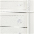 Bowery Hill Transitional Wood 5-Drawer Chest in Ivory Finish
