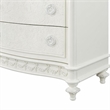 Bowery Hill Transitional Wood 5-Drawer Chest in Ivory Finish
