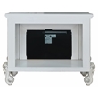 Bowery Hill Rectangular Wooden Fireplace in Bone White Finish