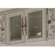 Bowery Hill Wood Frame Computer Desk with Hutch in White