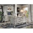 Bowery Hill Wood Frame Computer Desk with Hutch in White