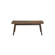Bowery Hill Lamonte Walnut Coffee Table with Rectangular Top and Tapered Legs